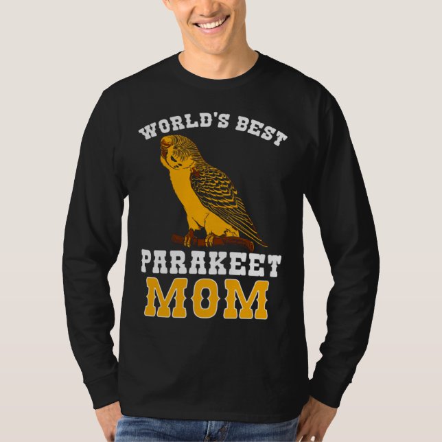 Budgie Parakeet Mom Budgerigar T-Shirt (Vorderseite)