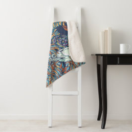 Budgie Rainforest Blume Foliage Blue Background Sherpadecke