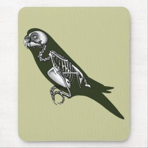 Budgie Skelett Mousepad