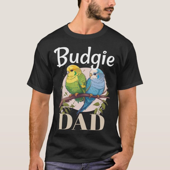 Budgie Vater Budgerigar Parakeet Bird Pullover Hoo (Vorderseite)