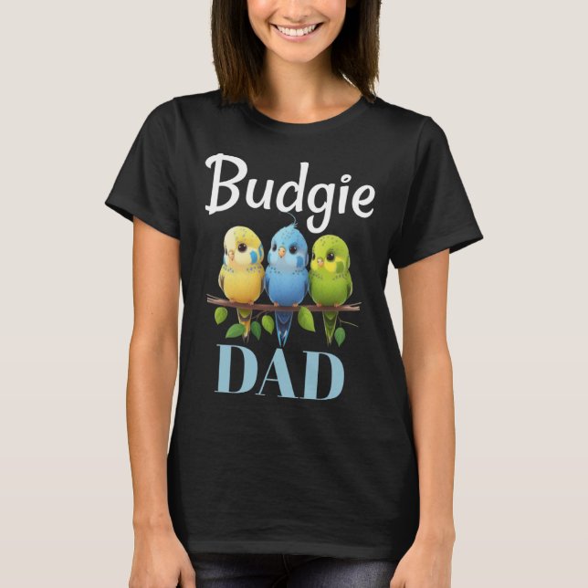 Budgie Vater Budgerigar Parakeet Bird Pullover Hoo (Vorderseite)