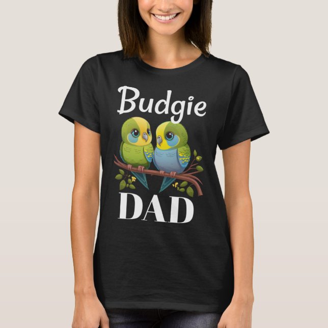 Budgie Vater Budgerigar Parakeet Bird Pullover Hoo (Vorderseite)