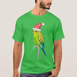 Budgie Weihnachtsstil T-Shirt