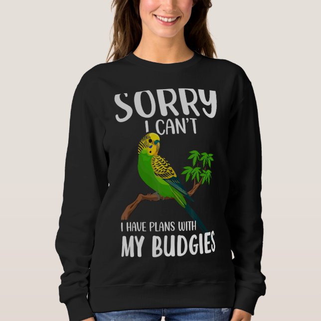 Budgies Bird Pet Outfit 3 Sweatshirt (Vorderseite)