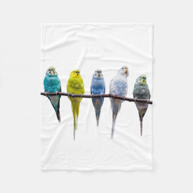 Budgies Fleecedecke (Vorderseite)