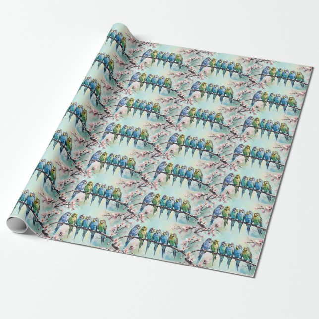 Budgies Geschenkpapier (Ungerollt)