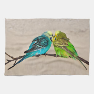 Budgies im Liebe-Küchen-Tuch Küchentuch