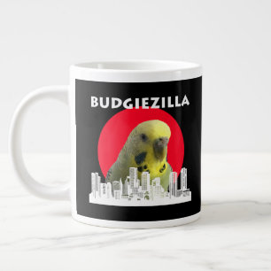 Budgiezilla Budgie Bird Budgerigar Parakeet Parrot Jumbo-Tasse