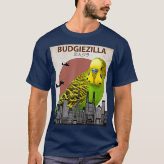 Budgiezilla Budgie für Budgerigar Parakeet T-Shirt