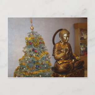 Budha Xmas Feiertagspostkarte