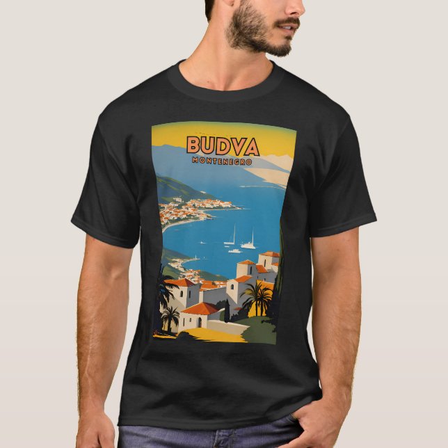Budva Montenegro T-Shirt (Vorderseite)