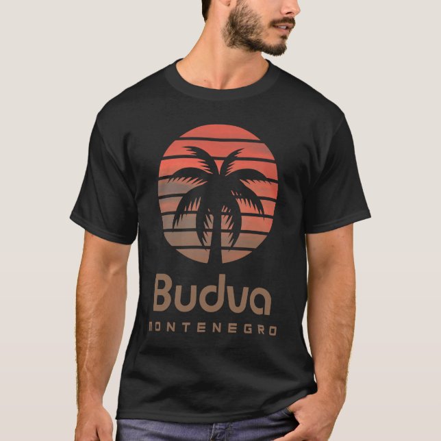 Budva Montenegro T-Shirt (Vorderseite)