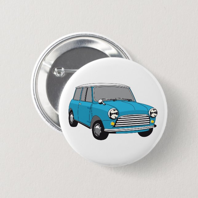 Bue British Oldtimer Mini Cooper Button (Vorne & Hinten)