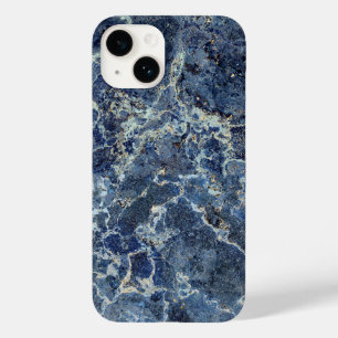 Bue Gray Black Marble & Beige Veins Case-Mate iPhone 14 Hülle