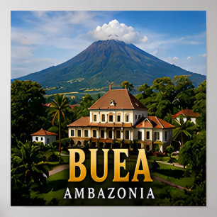 Buea Mount Kamerun und tropische Hochländer Poster