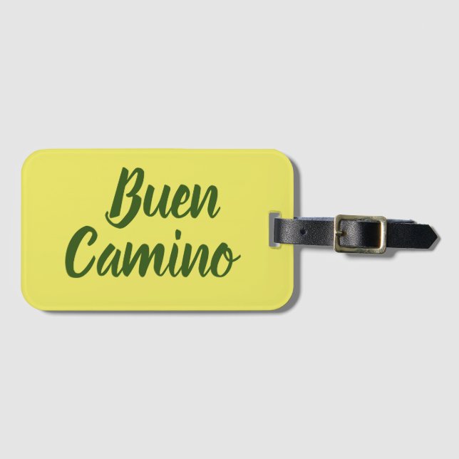 Buen Camino de Santiago Gepäckanhänger (Vorderseite (Horizontal))