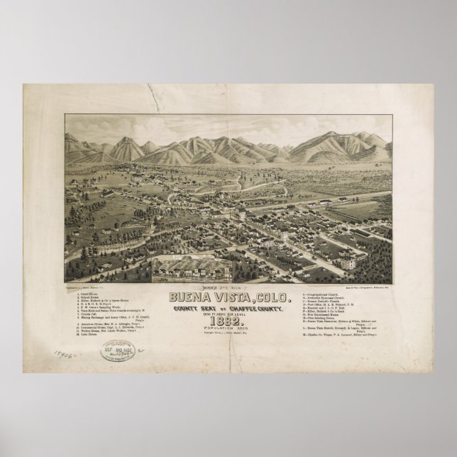 Buena Vista, Colorado (1882) Poster (Vorne)