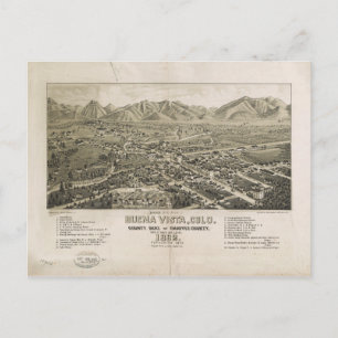 Buena Vista, Colorado (1882) Postkarte