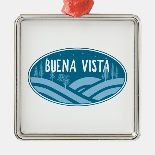 Buena Vista Colorado Außenbereich Ornament Aus Metall (Vorne)