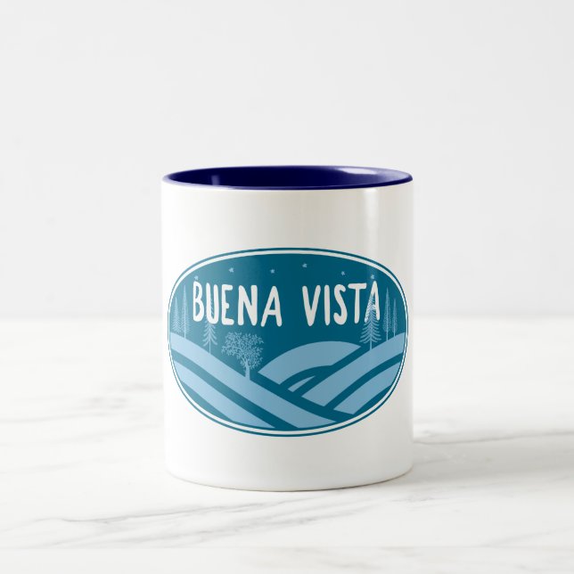 Buena Vista Colorado Außenbereich Zweifarbige Tasse (Mittel)