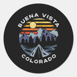 Buena Vista Colorado Berge Urlaub Camping So Runder Aufkleber
