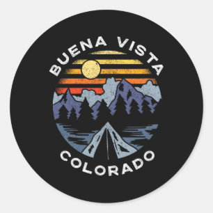 Buena Vista Colorado Gebirge Urlaub Camping So Runder Aufkleber