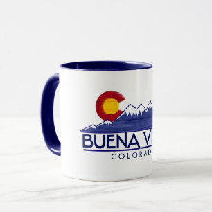 Buena Vista Colorado Holztasse Berge Tasse