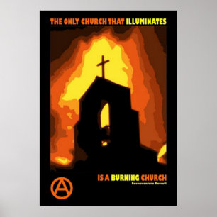 Buenaventura durruti antitheocracy Zitatplakat Poster