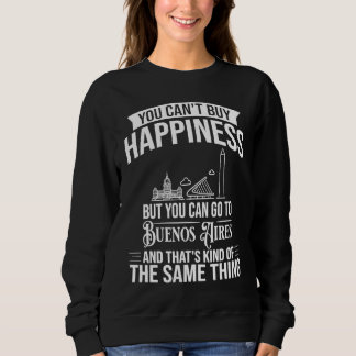 Buenos Aires Argentina City Skyline Map Travel Sweatshirt