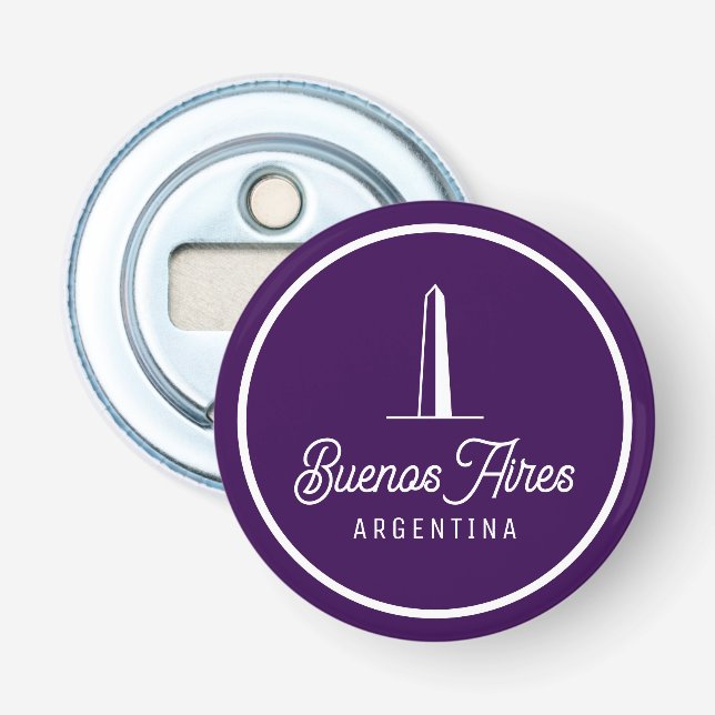 Buenos Aires Argentina Retro Elegant Simple Flaschenöffner (Vorderseite)