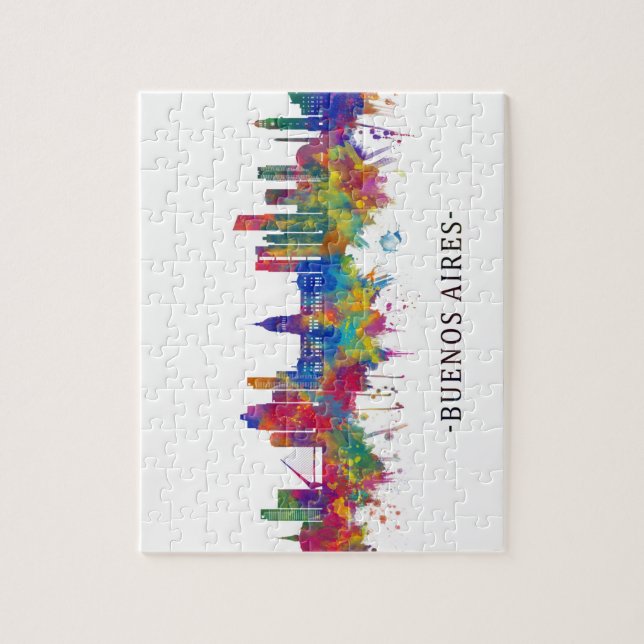 Buenos Aires Argentina Skyline Puzzle (Vertikal)