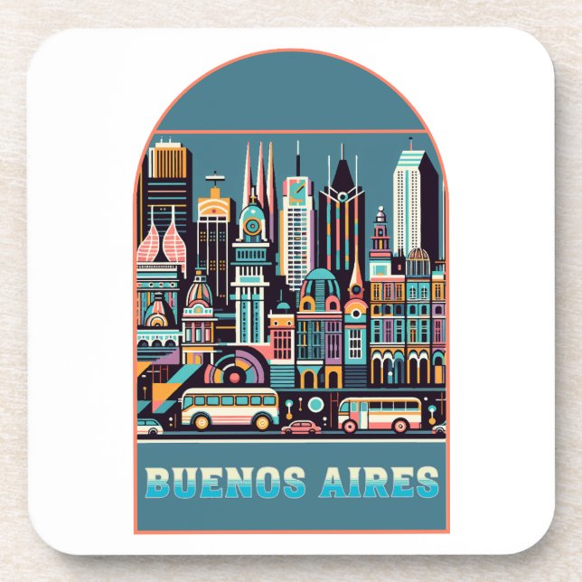 Buenos Aires Argentinien Getränkeuntersetzer (Vorderseite)