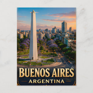 Buenos Aires Argentinien Grand Boulevard Reise Ges Postkarte