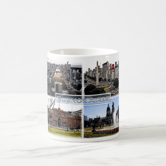Buenos Aires - Argentinien - Mosaik - Kaffeetasse (Mittel)