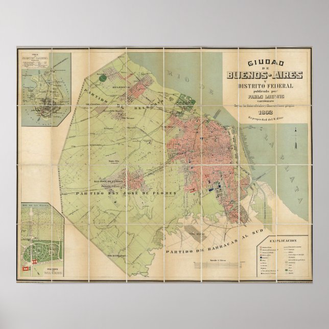 Buenos Aires Argentinien Poster (Vorne)