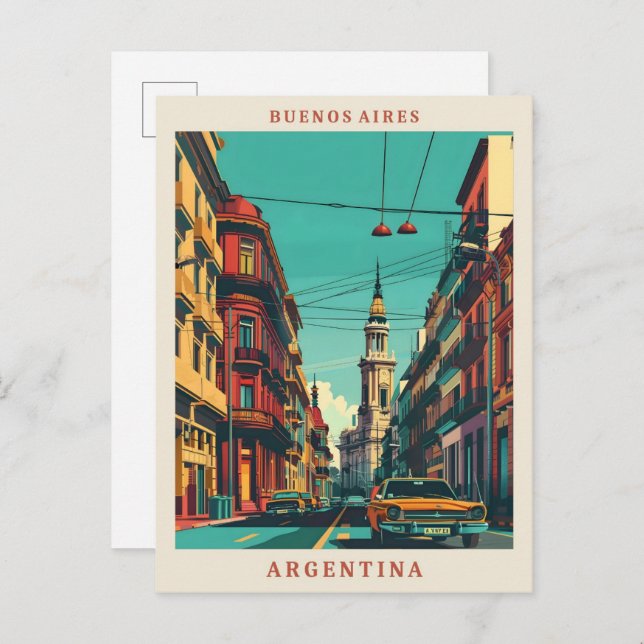 Buenos Aires Argentinien Postkarte (Vorne/Hinten)