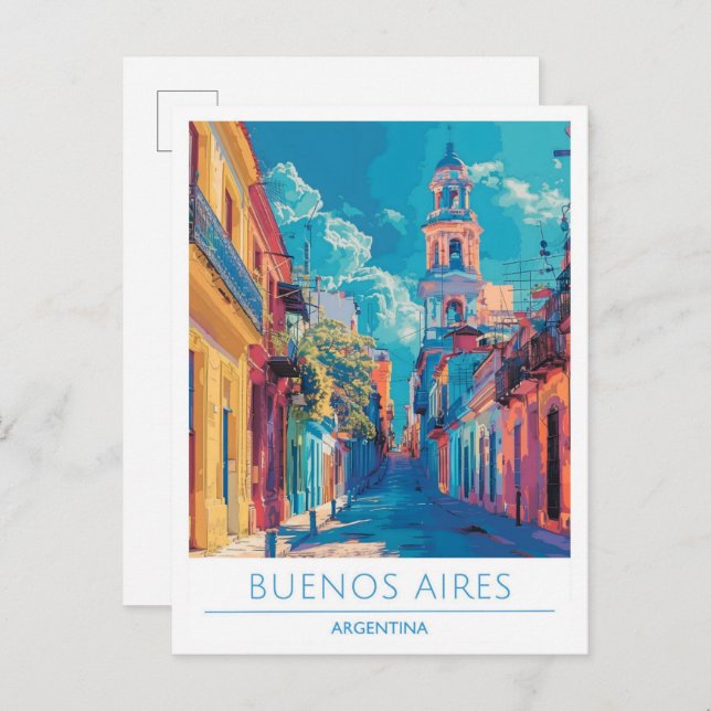 Buenos Aires Argentinien Postkarte (Vorne/Hinten)
