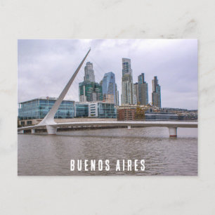 Buenos Aires, Argentinien, Puente de la Mujer Postkarte