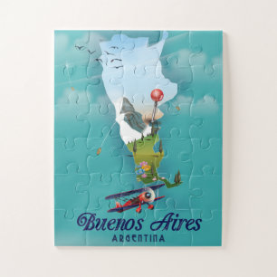 Buenos Aires, Argentinien Reiseplakat Puzzle