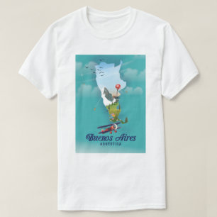 Buenos Aires, Argentinien Reiseplakat T-Shirt