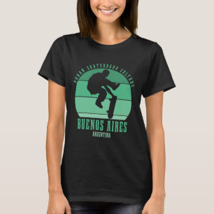 Buenos Aires Argentinien Skateboarder Urne Skatebo T-Shirt