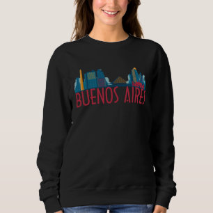 Buenos Aires Argentinien Stadt Skyline Silhouette Sweatshirt