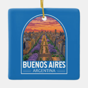 Buenos Aires Argentinien Vintag Keramikornament