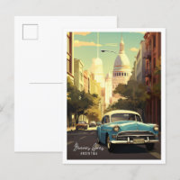 Buenos Aires Argentinien Vintage-Reiseillustration