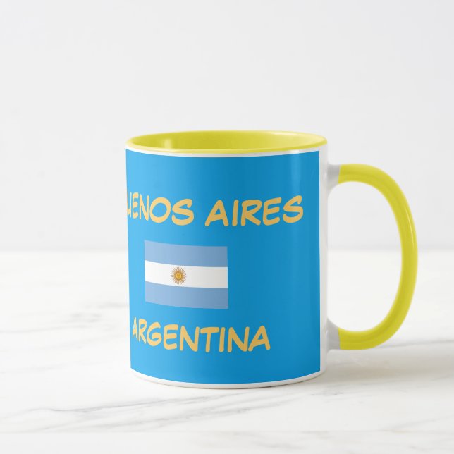 Buenos Aires Argentinien Wappen Tasse (Rechts)