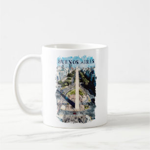 Buenos Aires Argentiniens Skyline-Abbildung Kaffeetasse