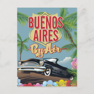 Buenos Aires, Argentiniens Urlaubsposter Postkarte