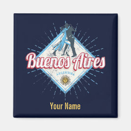 Buenos Aires City Argentina Retro Tango Vintag Magnet
