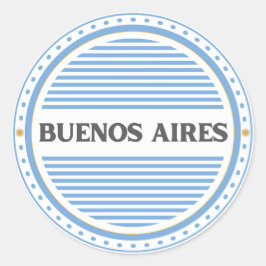 Buenos Aires City Pride Emblem Argentine Identity Runder Aufkleber