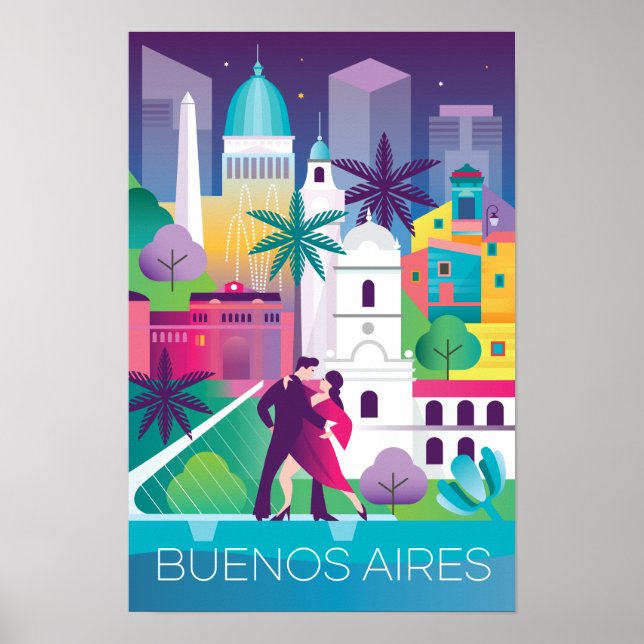 Buenos Aires Druck Poster (Vorne)